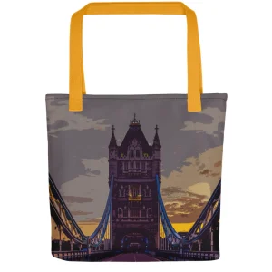 Store Tower Bridge at Dawn - All Over Print - Tote Bag Bags | Tower Bridge Gifts