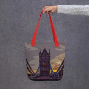 Store Tower Bridge at Dawn - All Over Print - Tote Bag Bags | Tower Bridge Gifts