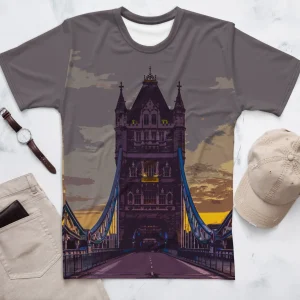 New Tower Bridge at Dawn - All Over Print - T-Shirt Clothing | Tower Bridge Gifts