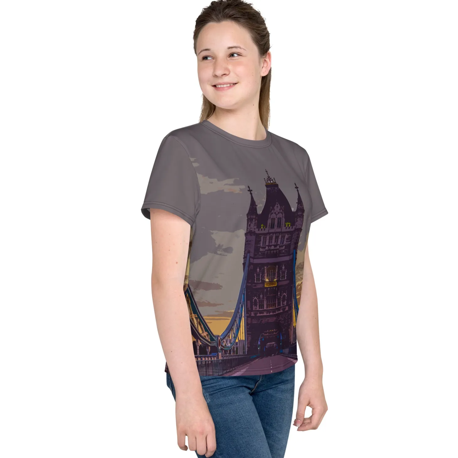 tower_bridge_at_dawn__all_over_print__youth_tshirt_2.webp Hot Tower Bridge at Dawn - All Over Print - Youth T-Shirt Kids Clothing | Children & Baby Clothing