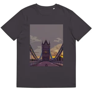 Cheap Tower Bridge at Dawn - Organic Cotton T-Shirt Clothing | Tower Bridge Gifts