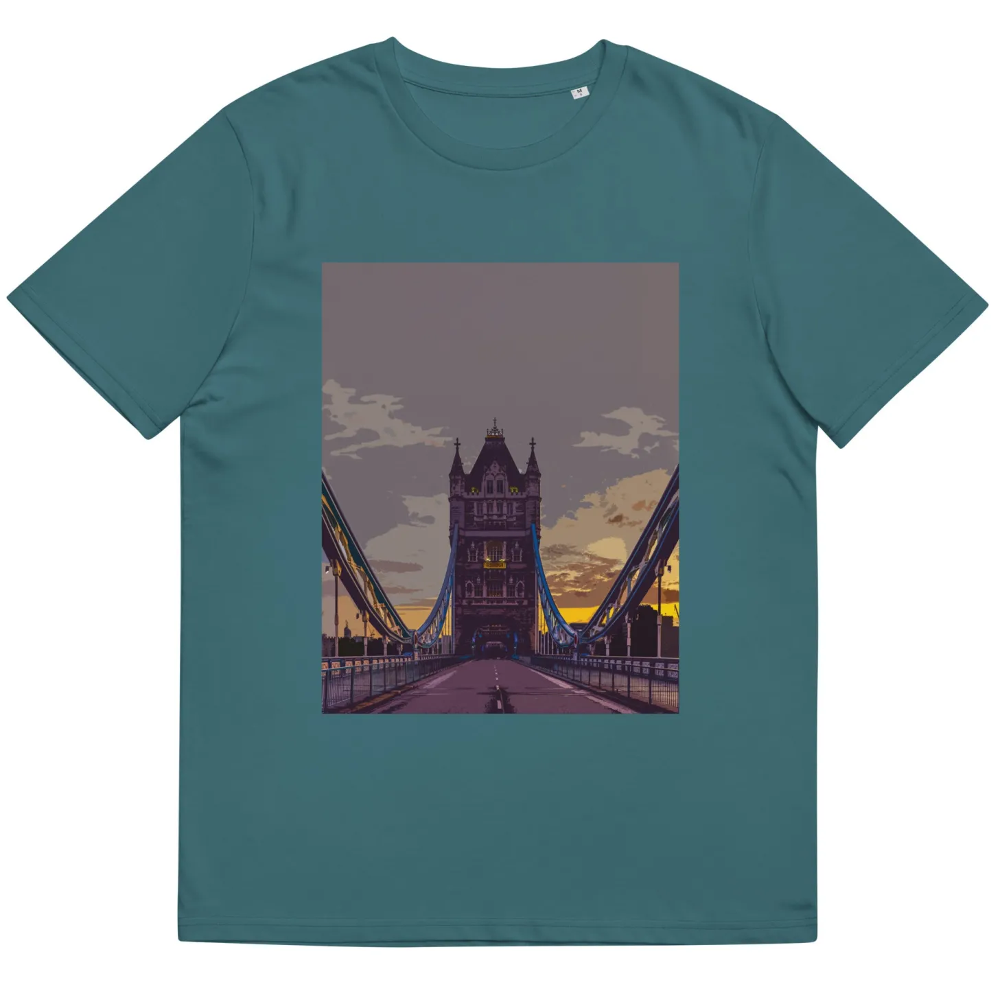 tower_bridge_at_dawn__organic_cotton_tshirt_12.webp Cheap Tower Bridge at Dawn - Organic Cotton T-Shirt Clothing | Tower Bridge Gifts