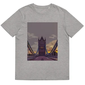 Cheap Tower Bridge at Dawn - Organic Cotton T-Shirt Clothing | Tower Bridge Gifts
