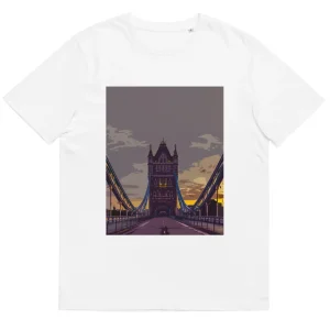 Cheap Tower Bridge at Dawn - Organic Cotton T-Shirt Clothing | Tower Bridge Gifts