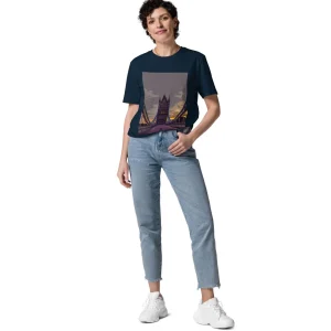 Cheap Tower Bridge at Dawn - Organic Cotton T-Shirt Clothing | Tower Bridge Gifts