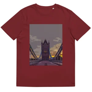 Cheap Tower Bridge at Dawn - Organic Cotton T-Shirt Clothing | Tower Bridge Gifts