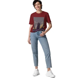 Cheap Tower Bridge at Dawn - Organic Cotton T-Shirt Clothing | Tower Bridge Gifts