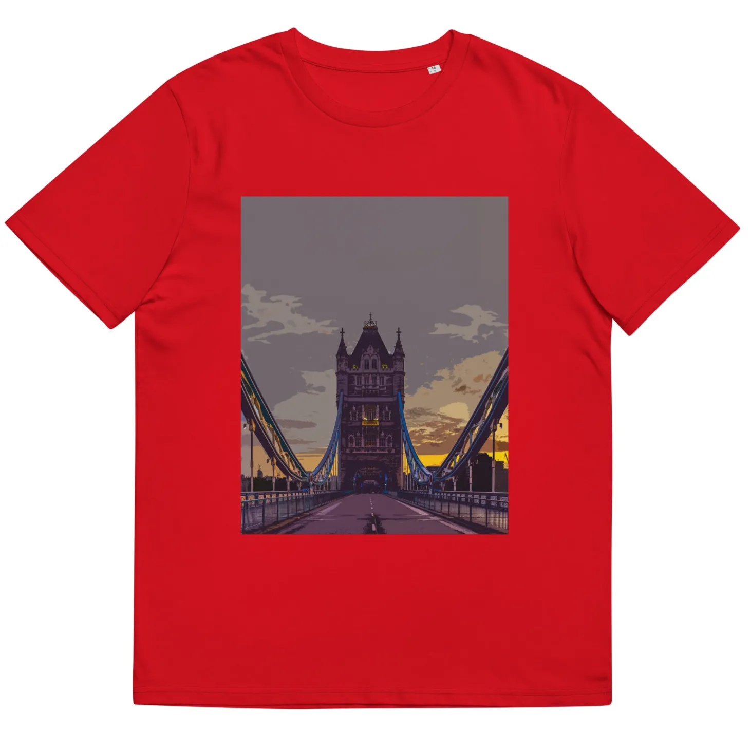 tower_bridge_at_dawn__organic_cotton_tshirt_8.webp Cheap Tower Bridge at Dawn - Organic Cotton T-Shirt Clothing | Tower Bridge Gifts