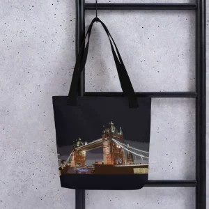 Flash Sale Tower Bridge at Night - All Over Print - Tote Bag Bags | Tower Bridge Gifts
