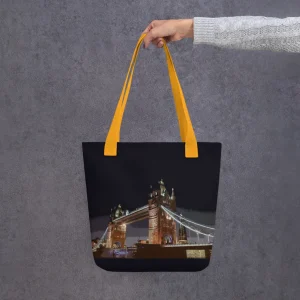Flash Sale Tower Bridge at Night - All Over Print - Tote Bag Bags | Tower Bridge Gifts