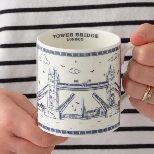 Fashion Tower Bridge Fine Bone China Mug by Mugs | Tower Bridge Gifts