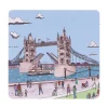 Store Illustration Bamboo Coaster Coasters | Eco-friendly Gifts