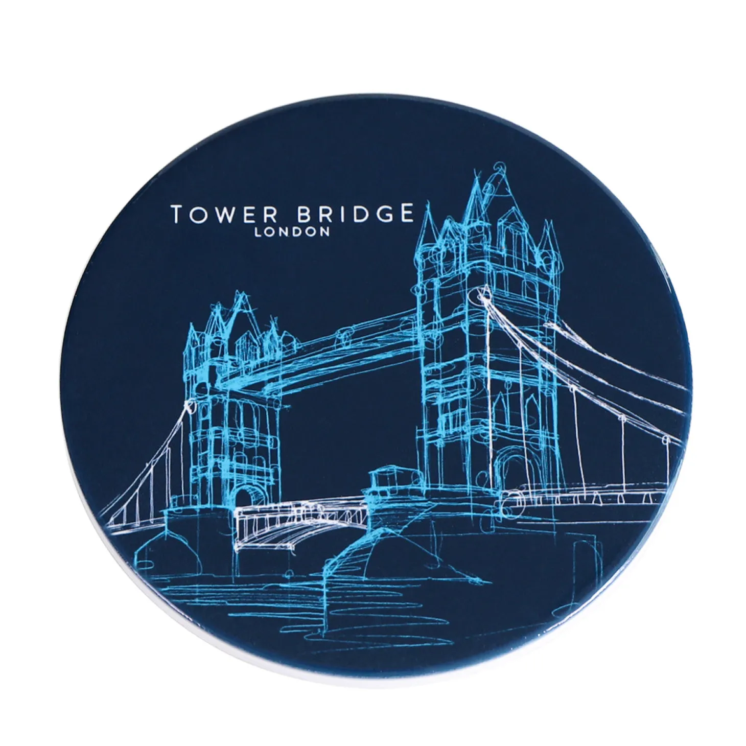 tower_bridge_line_ceramic_coaster_0.webp Hot Line Ceramic Coaster Coasters | Tower Bridge Gifts