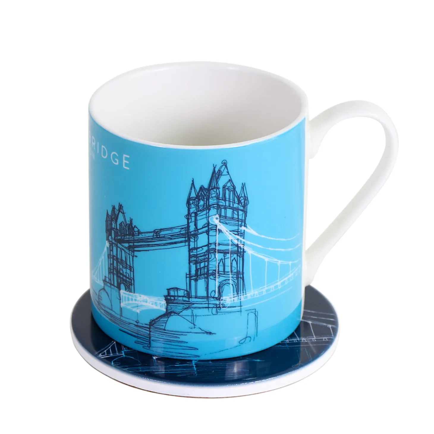 tower_bridge_line_ceramic_coaster_1.webp Hot Line Ceramic Coaster Coasters | Tower Bridge Gifts