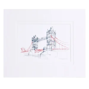 Best Sale Line Large Mounted Print Prints & Posters | Tower Bridge Gifts