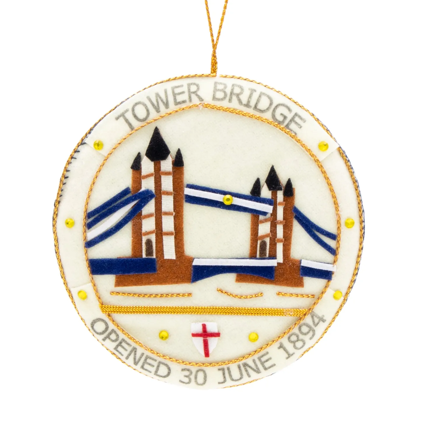 tower_bridge_medallion_stitched_christmas_decoration_0.webp Sale Tower Bridge Medallion Stitched Christmas Decoration Christmas Decorations | Christmas Decorations