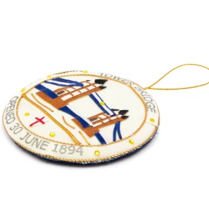 Sale Tower Bridge Medallion Stitched Christmas Decoration Christmas Decorations | Christmas Decorations