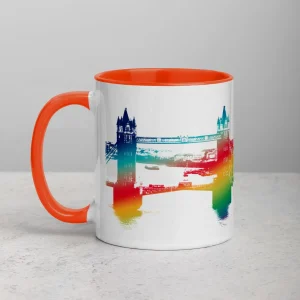 Discount Tower Bridge Rainbow - Mug with Colour Inside Mugs | Tower Bridge Gifts