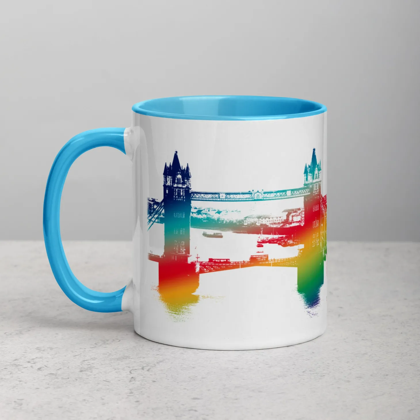 tower_bridge_rainbow__mug_with_colour_inside_10.webp Discount Tower Bridge Rainbow - Mug with Colour Inside Mugs | Tower Bridge Gifts