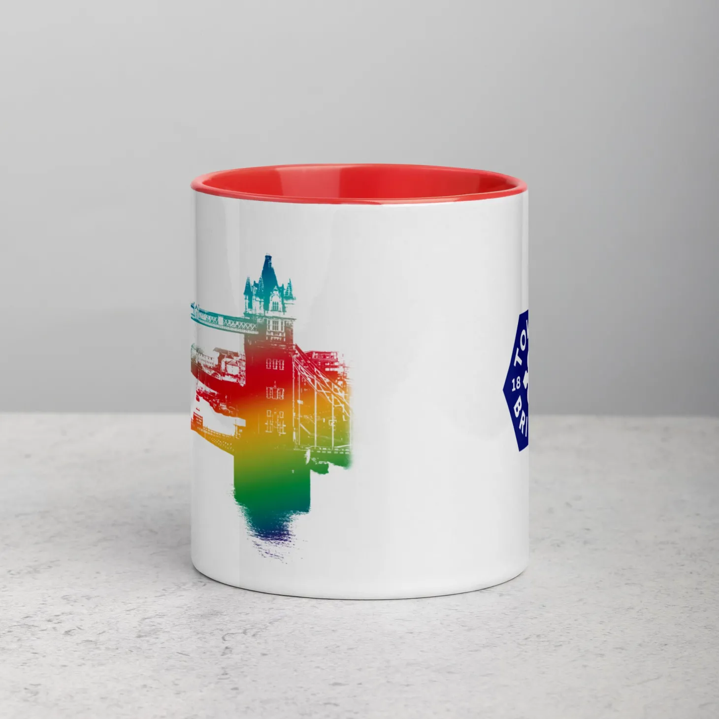 tower_bridge_rainbow__mug_with_colour_inside_4.webp Discount Tower Bridge Rainbow - Mug with Colour Inside Mugs | Tower Bridge Gifts