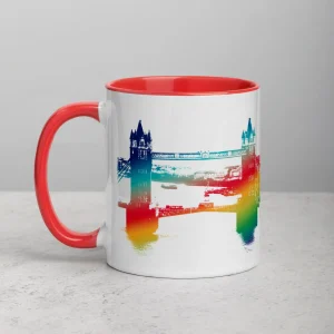 Discount Tower Bridge Rainbow - Mug with Colour Inside Mugs | Tower Bridge Gifts