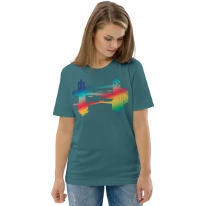 Discount Tower Bridge Rainbow - Organic Cotton T-Shirt Clothing | Tower Bridge Gifts