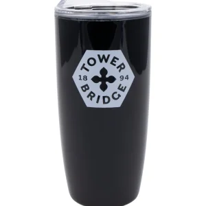 New Tower Bridge Reusable Sarasota Tumbler - Black Mugs | Eco-friendly Gifts