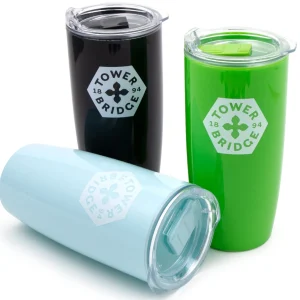Best Tower Bridge Reusable Sarasota Tumbler - Light Blue Mugs | Eco-friendly Gifts