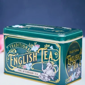Outlet Victorian English Tea - Dark Green Tin Food & Drink