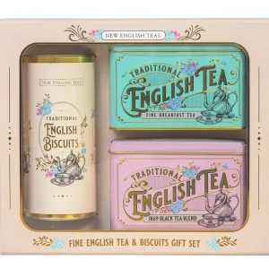 Hot Vintage Victorian Tea Twin Pack & Biscuits Food & Drink
