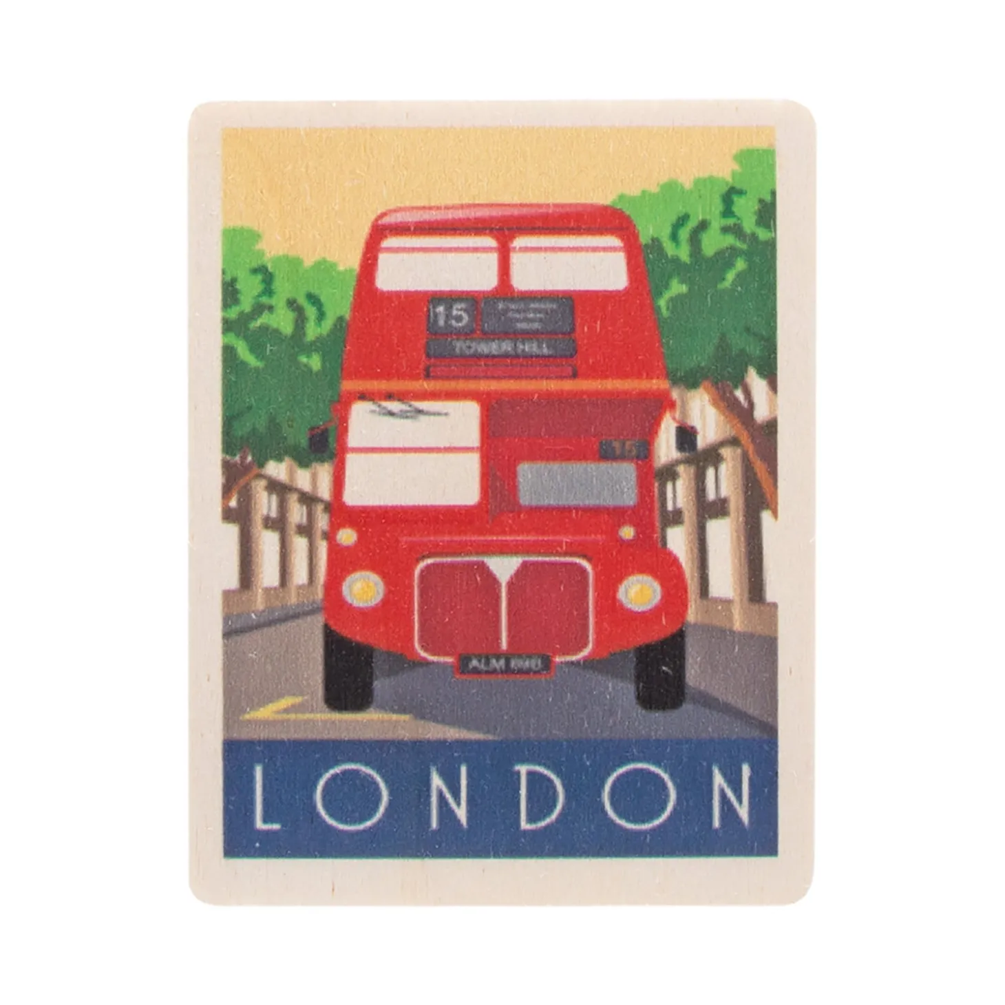 wooden_magnet_london_bus_by_white_one_sugar_0.webp New Wooden Magnet London Bus By White One Sugar Magnets | Fridge Magnets